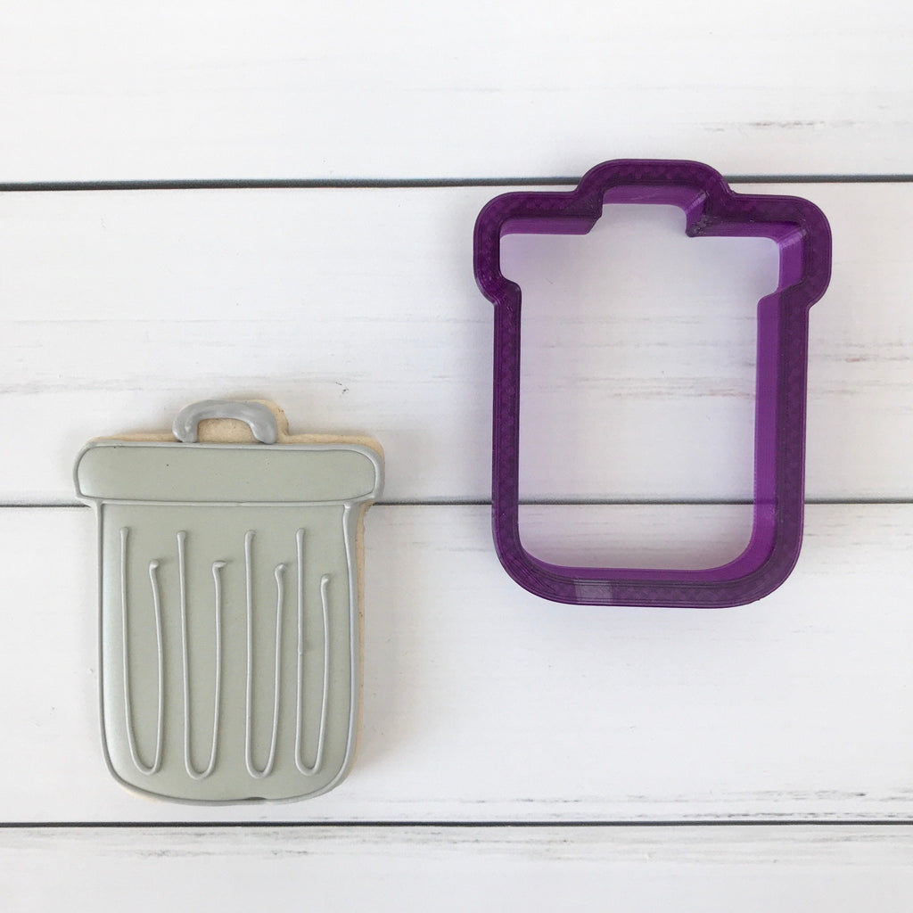 Trash Can or Trash Pail Cookie Cutter and Fondant Cutter and Clay Cutter