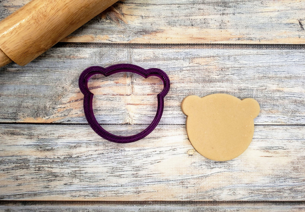 Bear Face #2 or Bear Head Cookie Cutter and Fondant Cutter and Clay Cutter