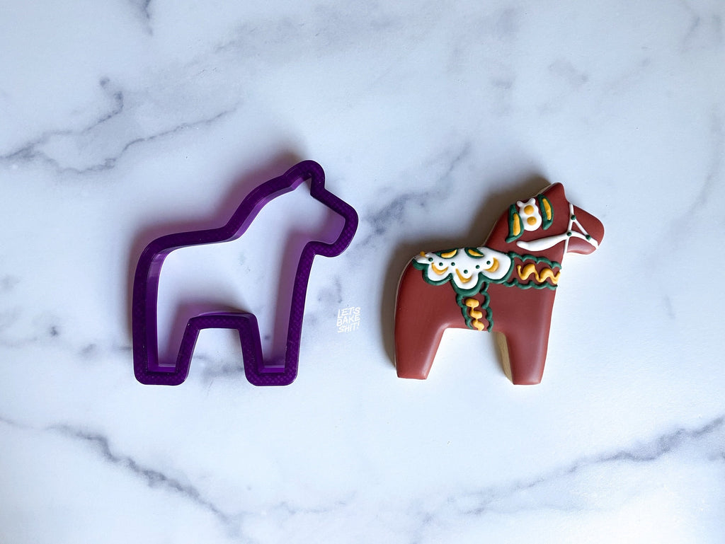 Dala Horse Cookie Cutter and Fondant Cutter and Clay Cutter