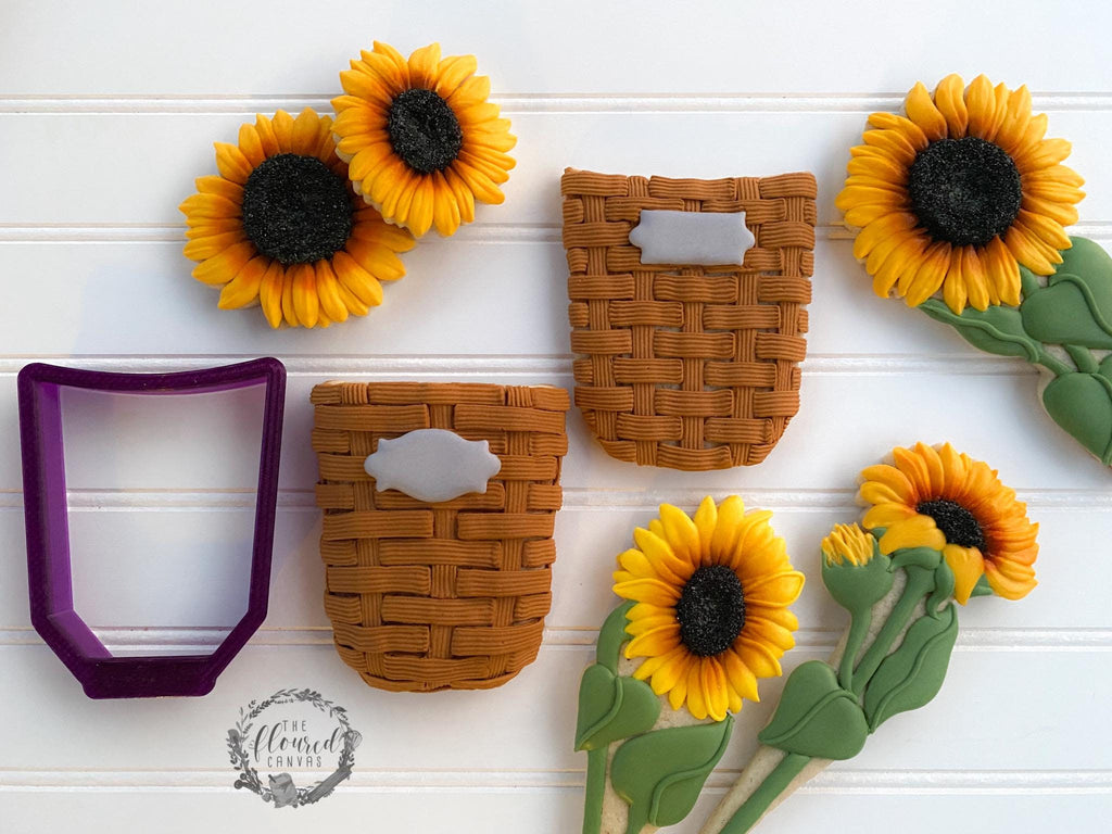 Digital STL File Download for The Floured Canvas Sunflower Bouquet Set of 4 Cookie Cutters and Fondant Cutters and Clay Cutters