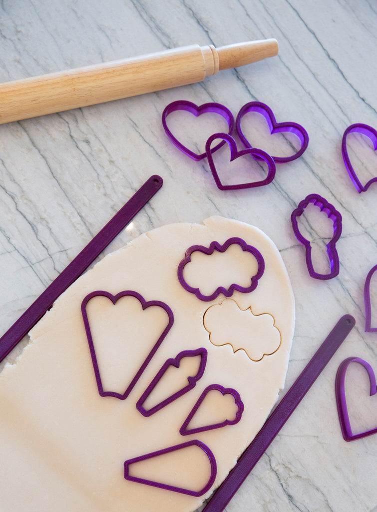 Pair of Dough Sticks for Uniform Cookie Dough Height