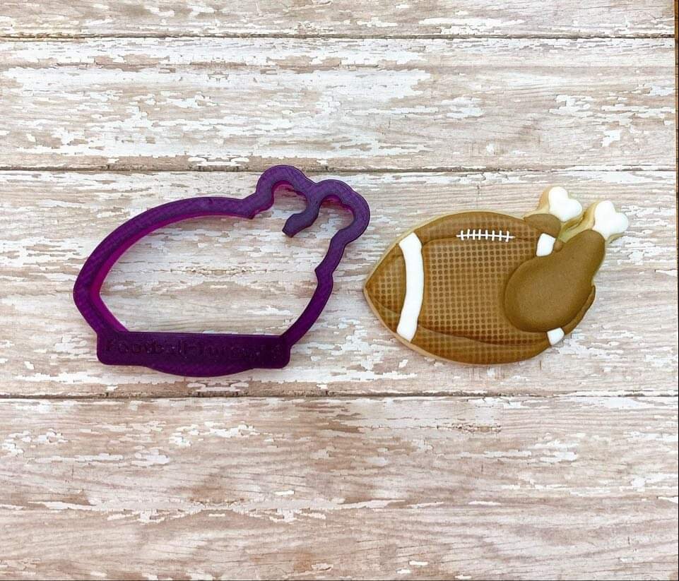 Football Turkey Cookie Cutter and Fondant Cutter and Clay Cutter