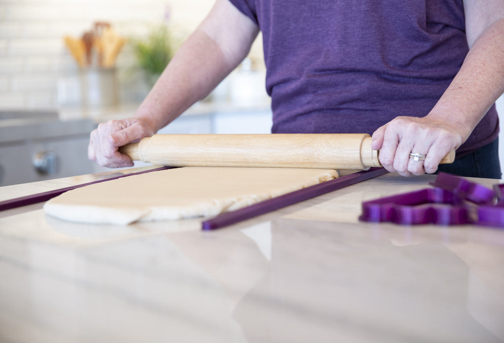 Pair of Dough Sticks for Uniform Cookie Dough Height