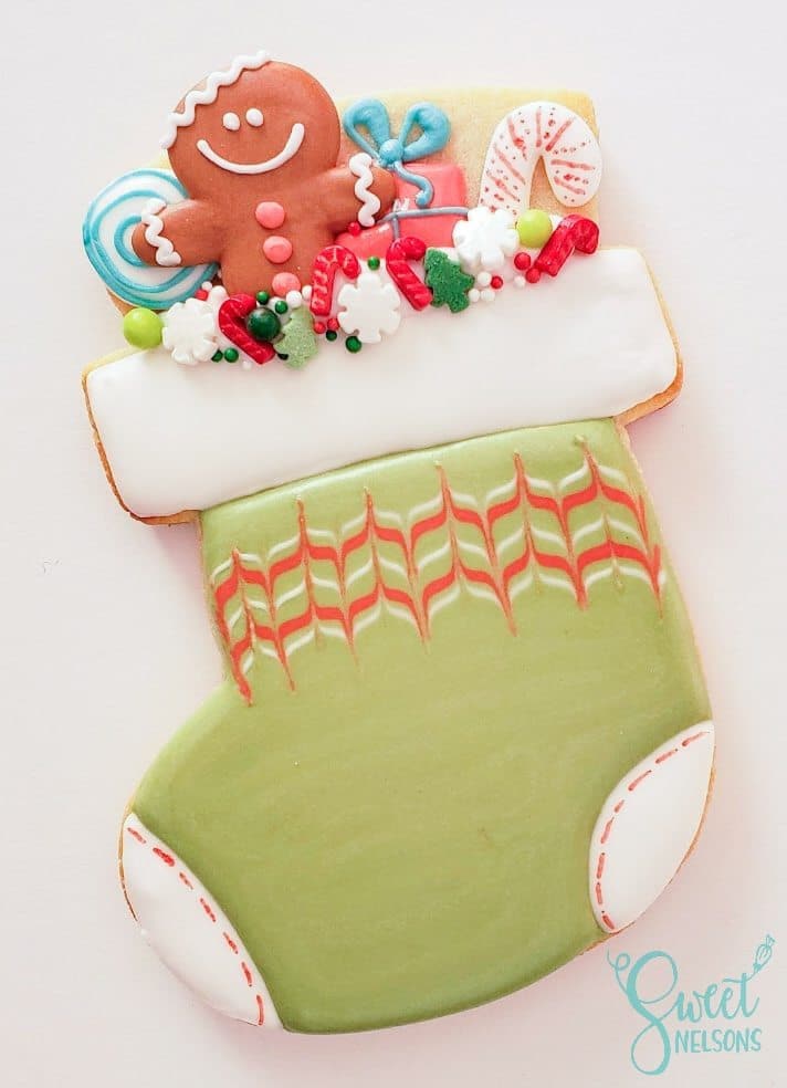 Christmas Stocking #4 Cookie Cutter and Fondant Cutter and Clay Cutter