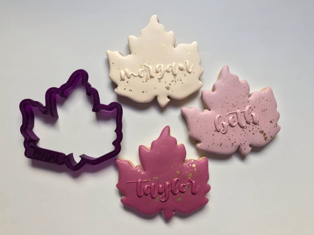 Large Leaf Cookie Cutter and Fondant Cutter and Clay Cutter