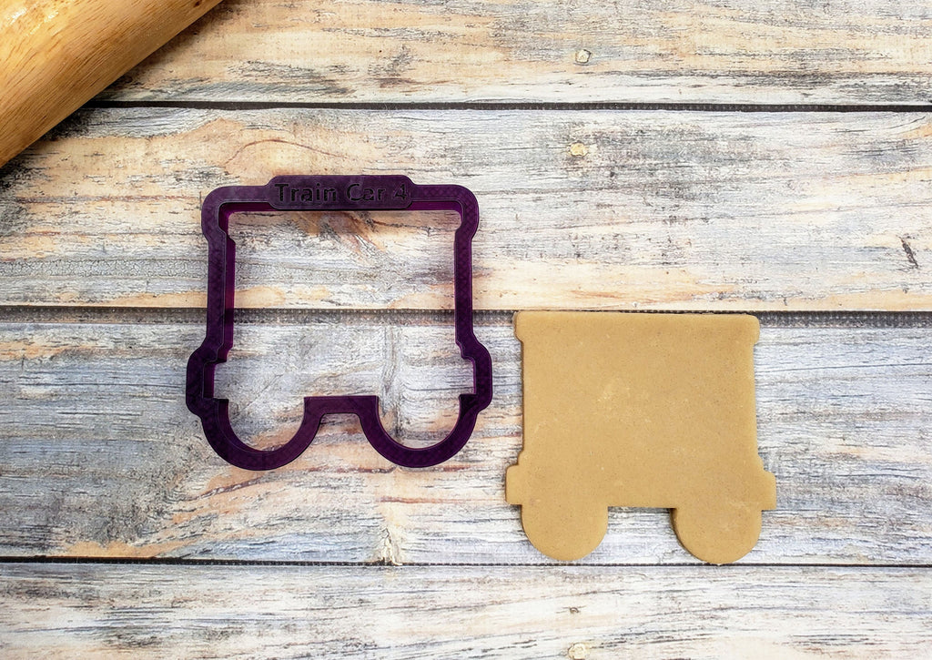 Train Set of 3 Cookie Cutter and Fondant Cutter and Clay Cutter