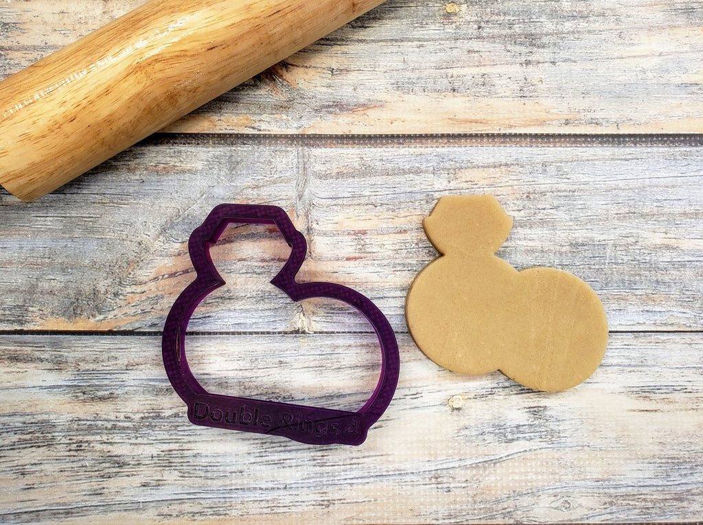 Double Wedding Rings Cookie Cutter and Fondant Cutter and Clay Cutter