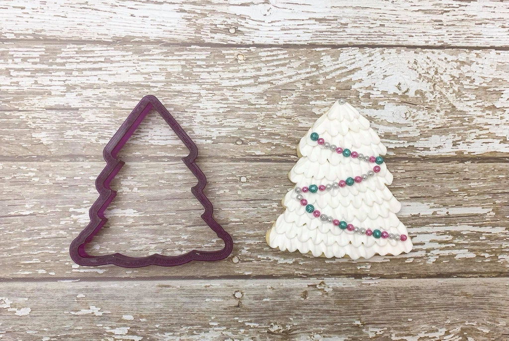 Full Christmas Tree Cookie Cutter and Fondant Cutter and Clay Cutter