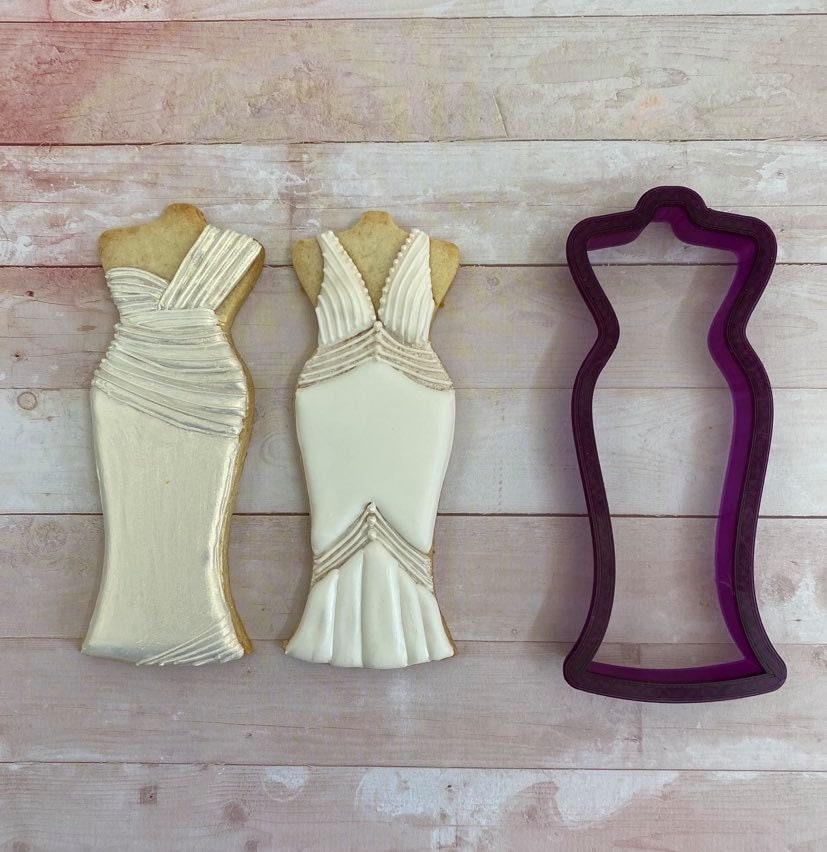 Wedding Dress #3 Bridesmaid Quinceanera Prom Formal Cookie Cutter or Fondant Cutter and Clay Cutter