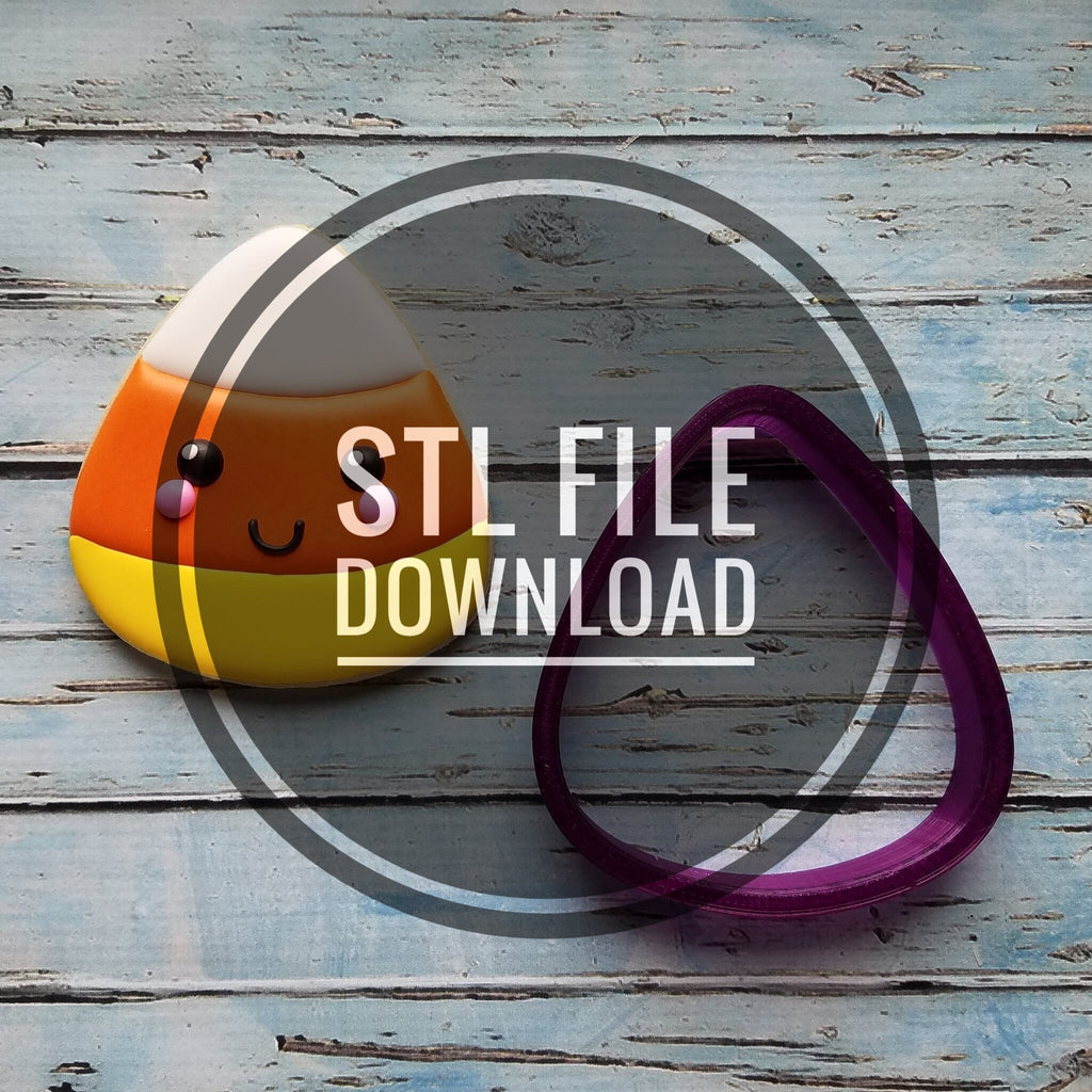 Digital STL File Download for Candy Corn or Guitar Pick Cookie Cutter or Fondant Cutter and Clay Cutter