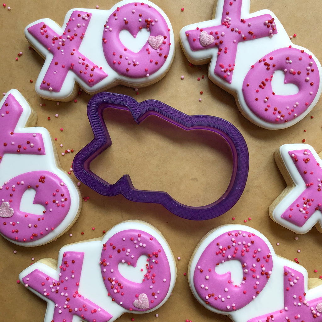 Sweet Sugarbelle XO or Hugs and Kisses Cookie Cutter and Fondant Cutter and Clay Cutter