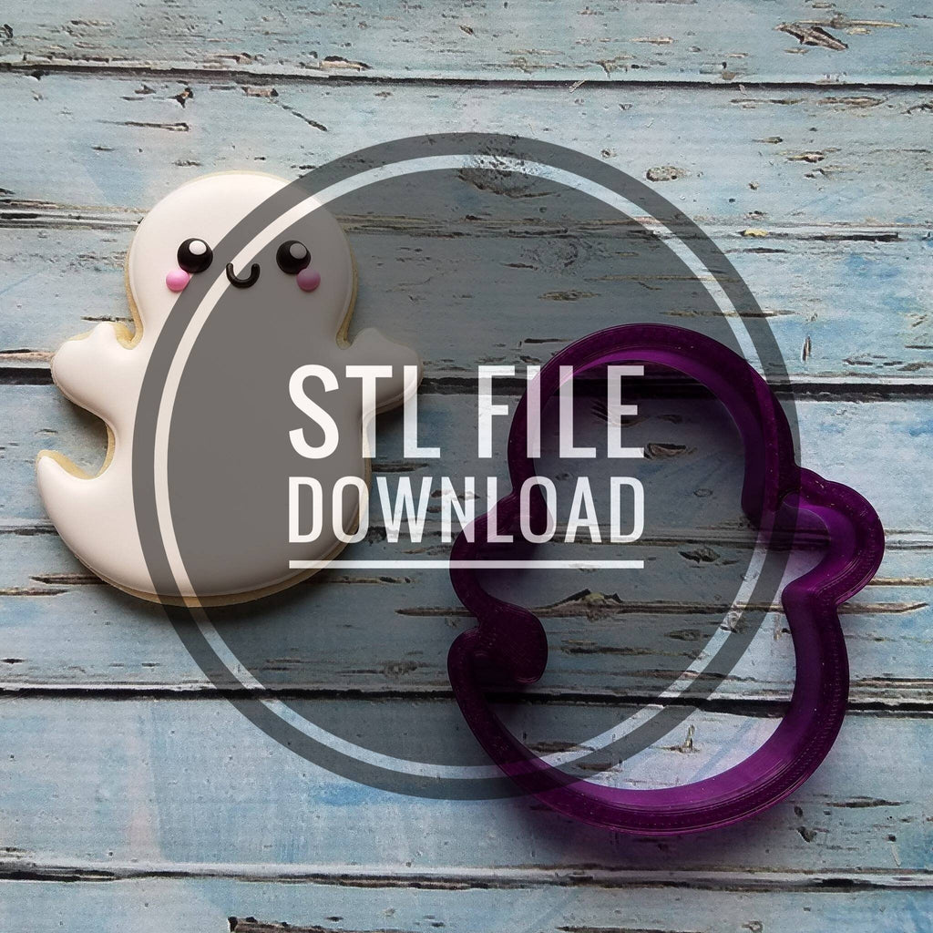 Digital STL File Download for Ghost #1 Cookie Cutter or Fondant Cutter and Clay Cutter