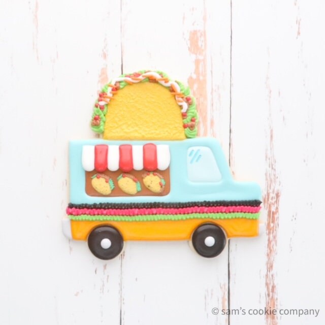 2D Food Truck by Sam's Cookie Company Cookie Cutter and Fondant Cutter and Clay Cutter