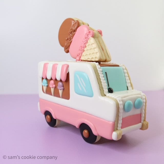 3D Ice Cream Food Truck by Sam's Cookie Company - 8 Piece Cookie Cutter Set