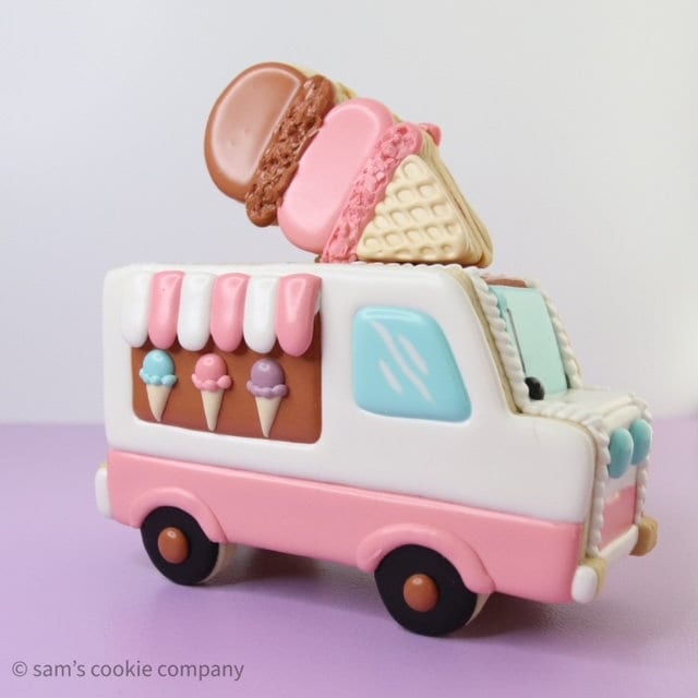 3D Ice Cream Food Truck by Sam's Cookie Company - 8 Piece Cookie Cutter Set