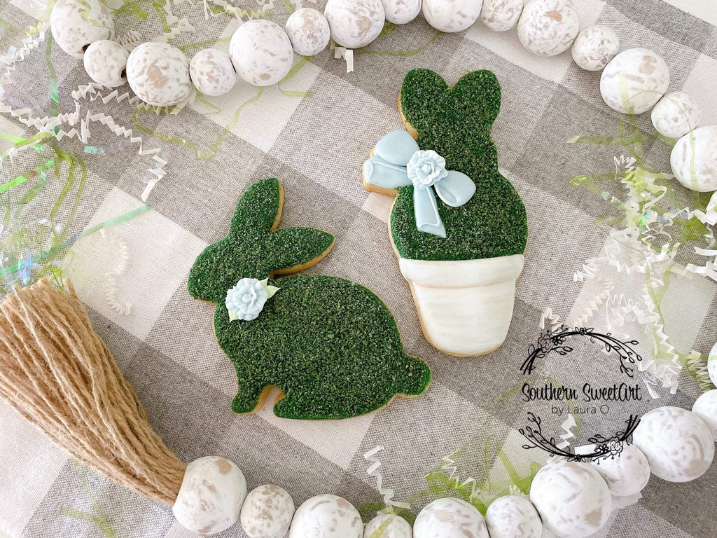 Bunny In A Pot Cookie Cutter and Fondant Cutter and Clay Cutter