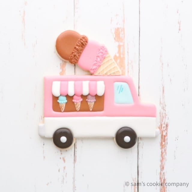 2D Food Truck by Sam's Cookie Company Cookie Cutter and Fondant Cutter and Clay Cutter