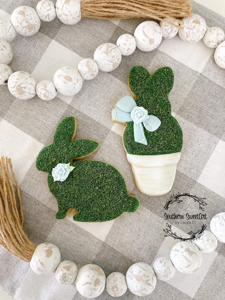 Bunny In A Pot Cookie Cutter and Fondant Cutter and Clay Cutter