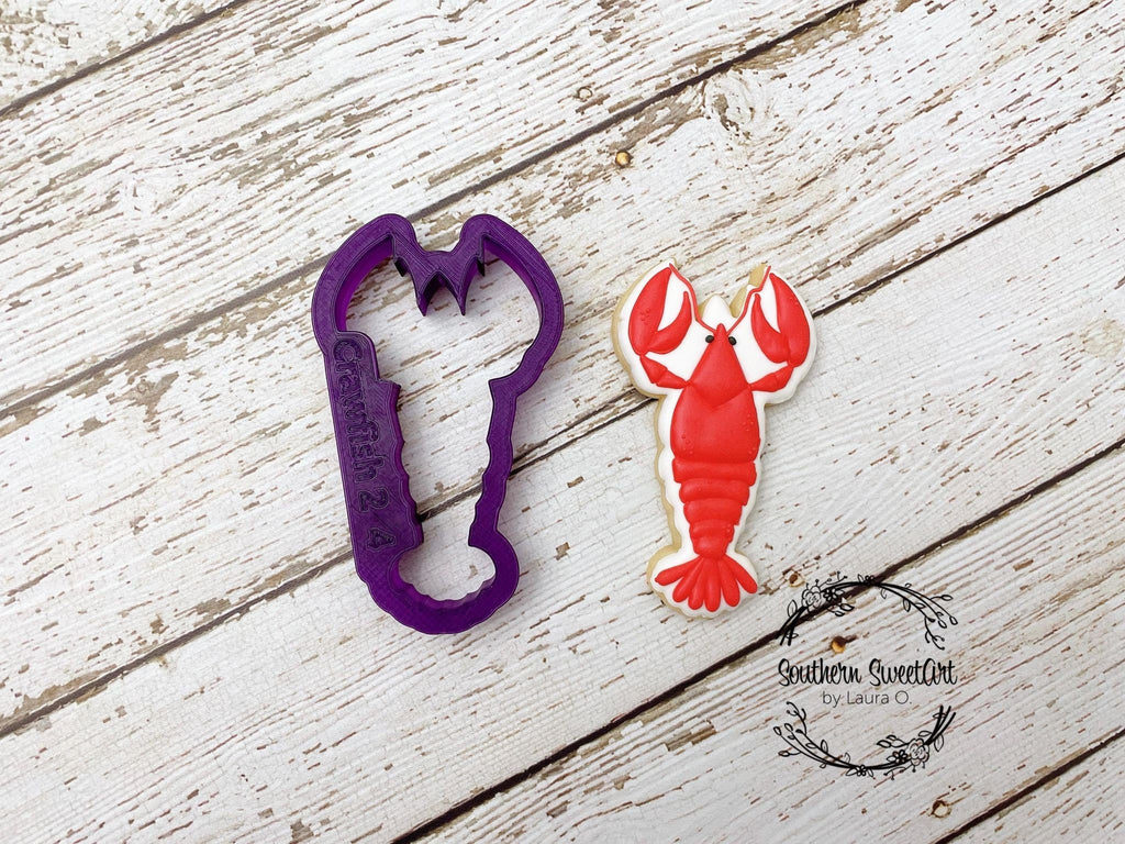 Crawfish #2 or Crawdad Cookie Cutter and Fondant Cutter and Clay Cutter