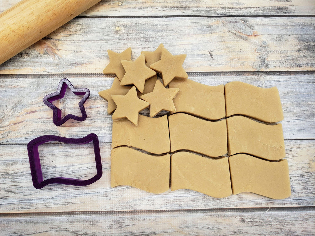 Stars & Stripes Cookie Cutter Platter Set