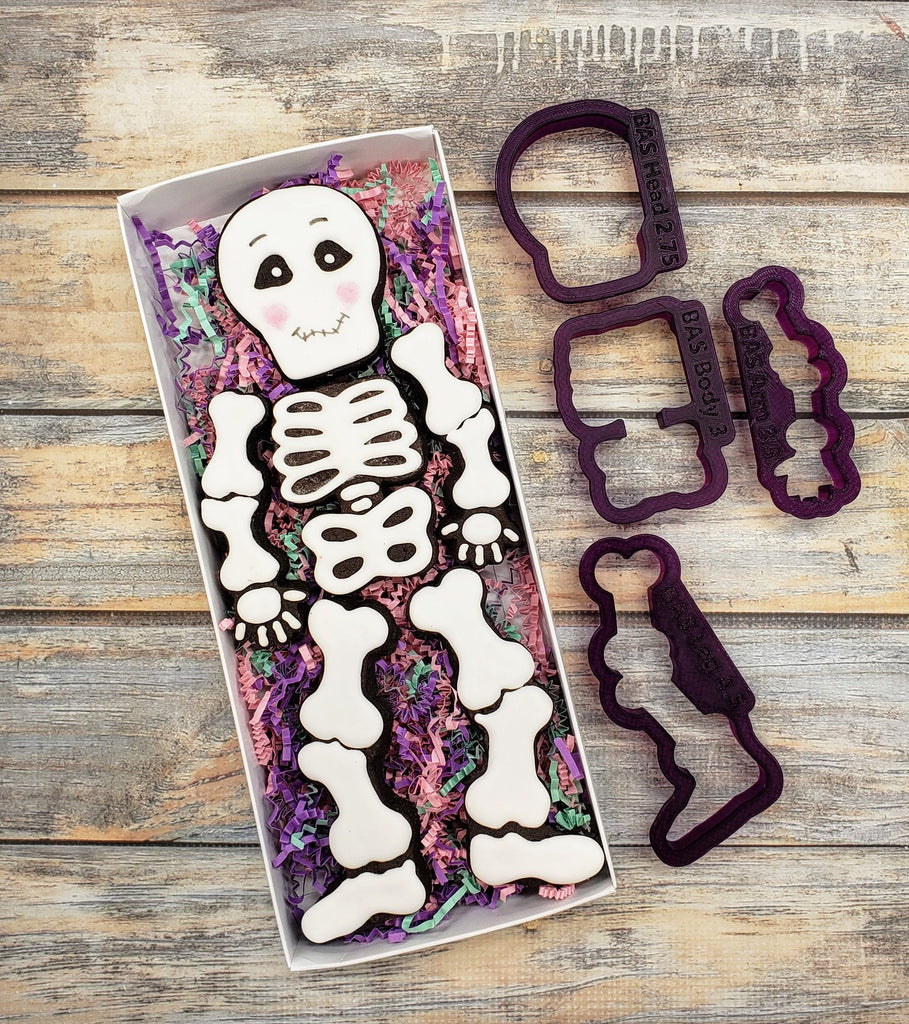 Build a Skeleton Cookie Cutter Set and Fondant Cutter and Clay Cutter