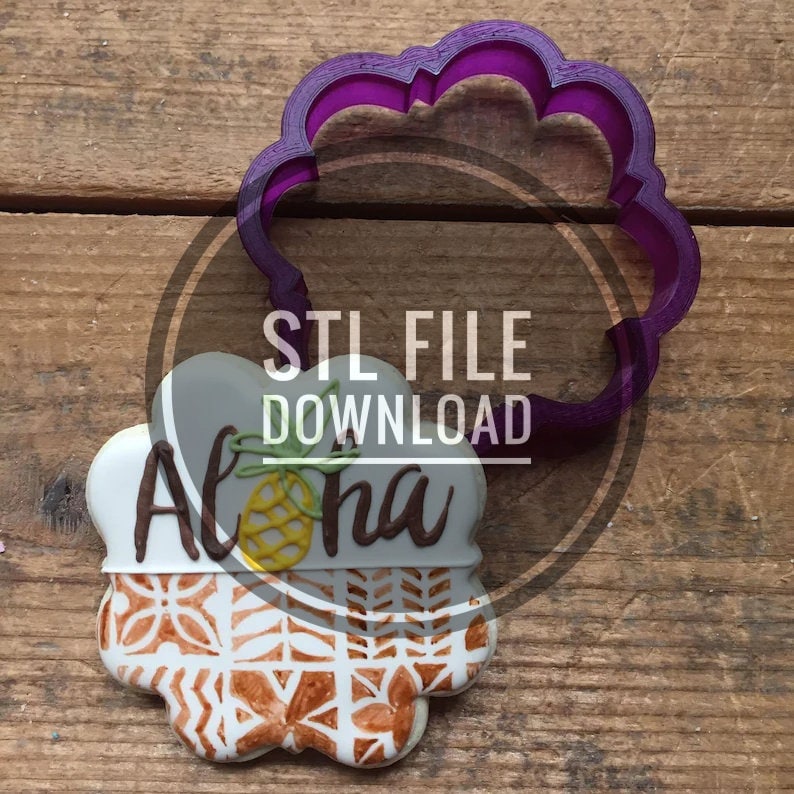 Digital STL File Download Tara Plaque Cookie Cutter and Fondant Cutter and Clay Cutter