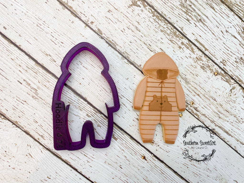 Baby Hoodie Outfit Cookie Cutter and Fondant Cutter and Clay Cutter