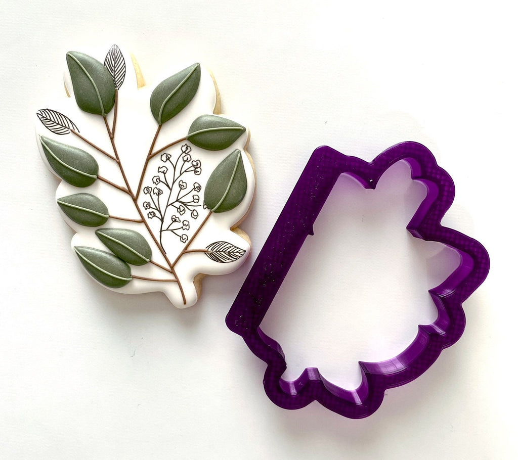 Leaf Flourish #7 Cookie Cutter and Fondant Cutter and Clay Cutter