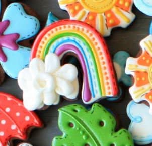 Lilaloa Rainbow Cloud Cookie Cutter and Fondant Cutter and Clay Cutter