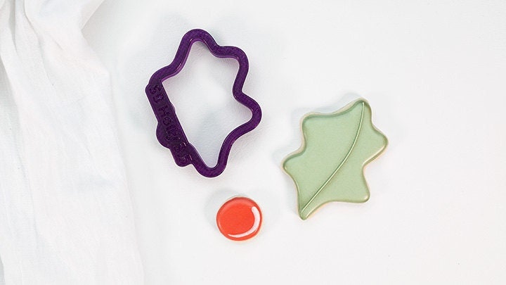 Sweet Sugarbelle Holly Leaf Cookie Cutter and Fondant Cutter and Clay Cutter (circle not included)