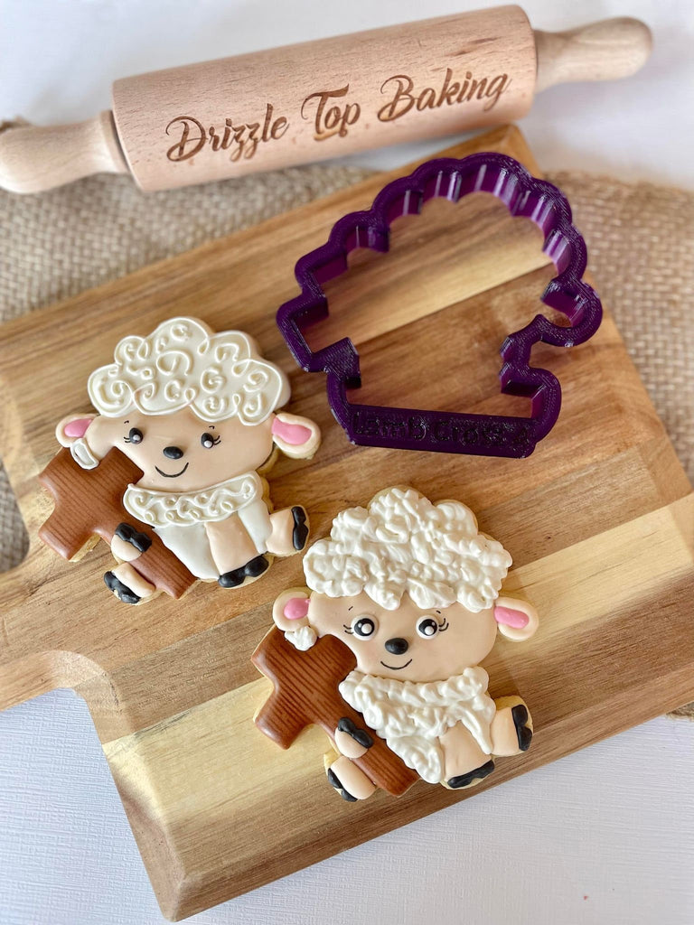 Lamb with Cross Cookie Cutter and Fondant Cutter and Clay Cutter