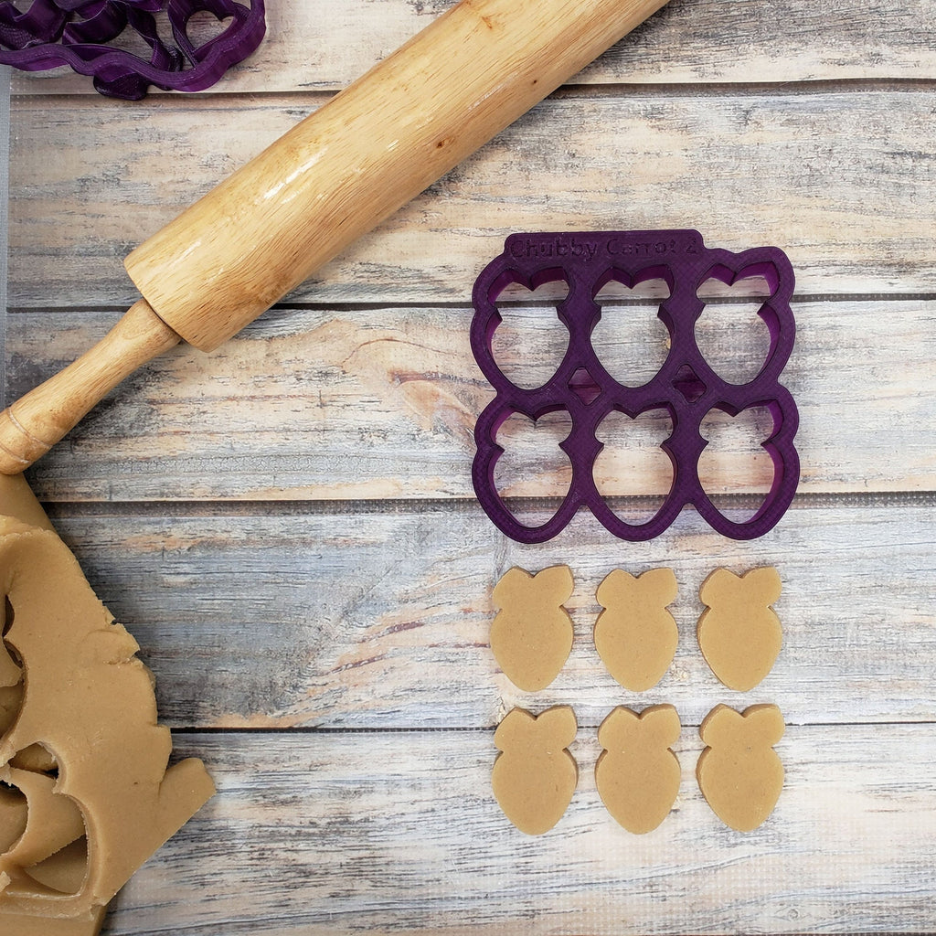 Multi Chubby Carrot Cookie Cutter and Fondant Cutter and Clay Cutter