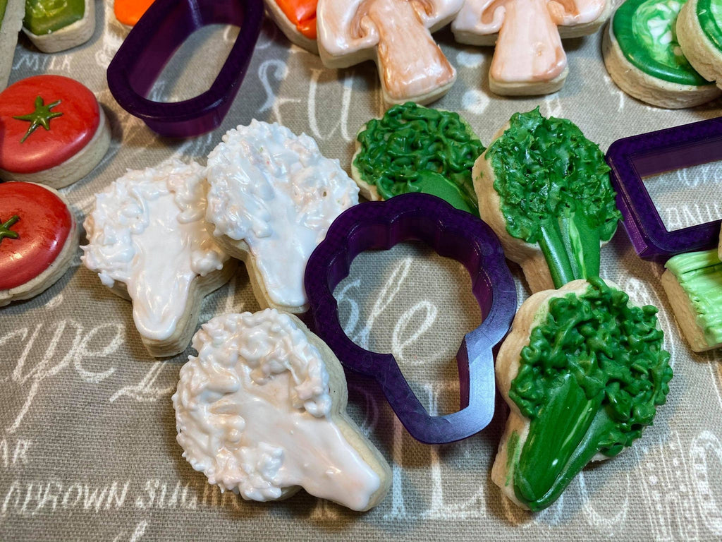 Veggie Platter Set of 9 Cookie Cutters and Fondant Cutters and Clay Cutters