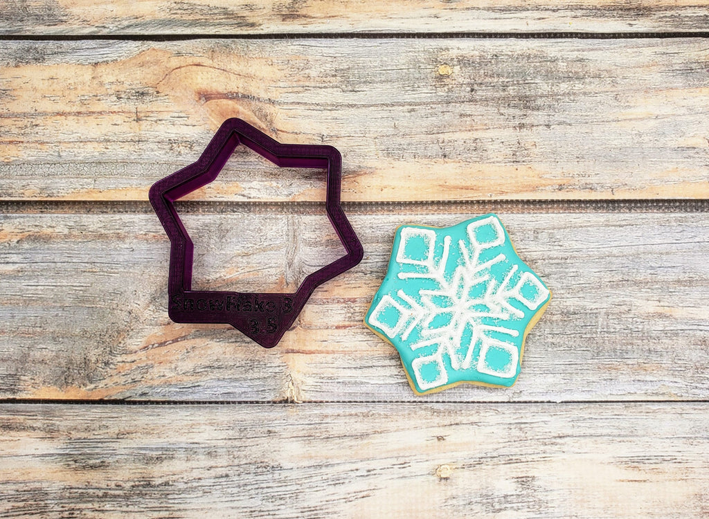 Snowflake #3 Cookie Cutter or Fondant Cutter and Clay Cutter