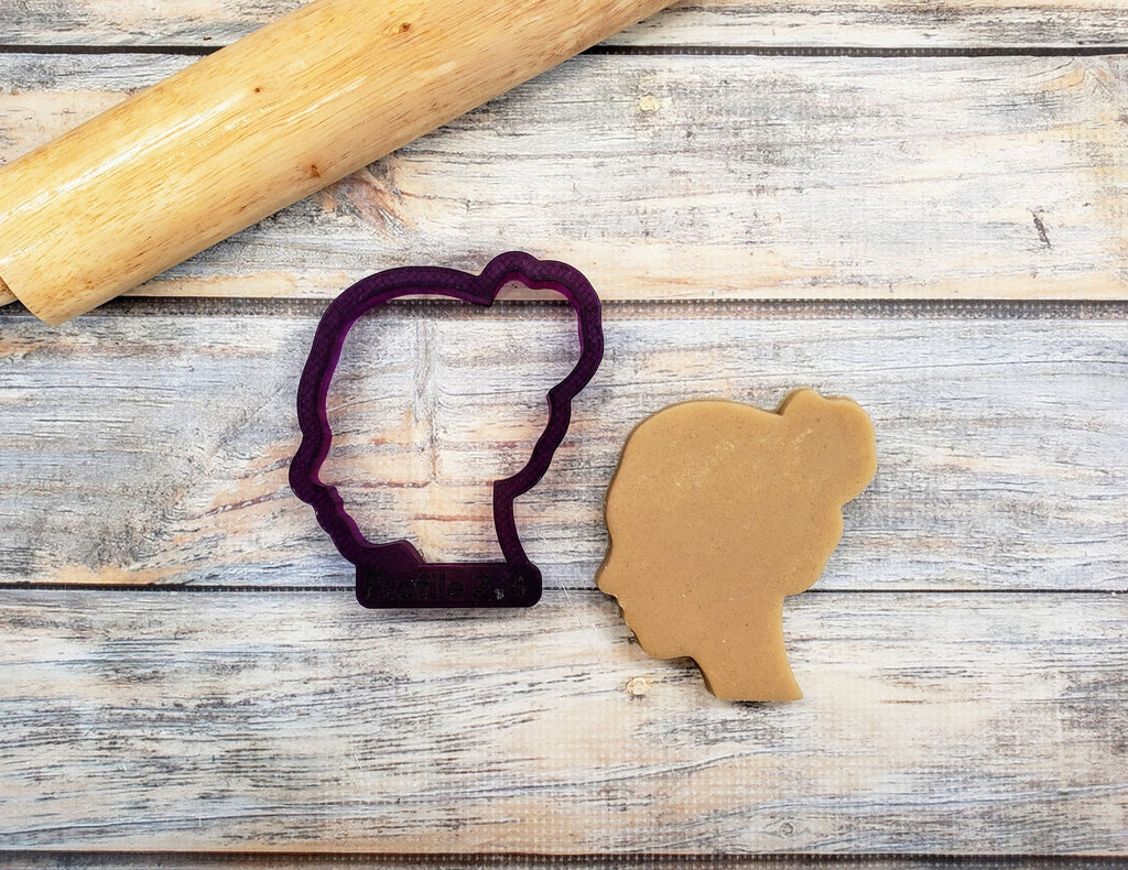 Mom or Woman  or Girl Silhouette #2 Cookie Cutter and Fondant Cutter and Clay Cutter