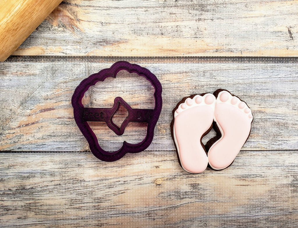 Baby Feet Cookie Cutter and Fondant Cutter and Clay Cutter