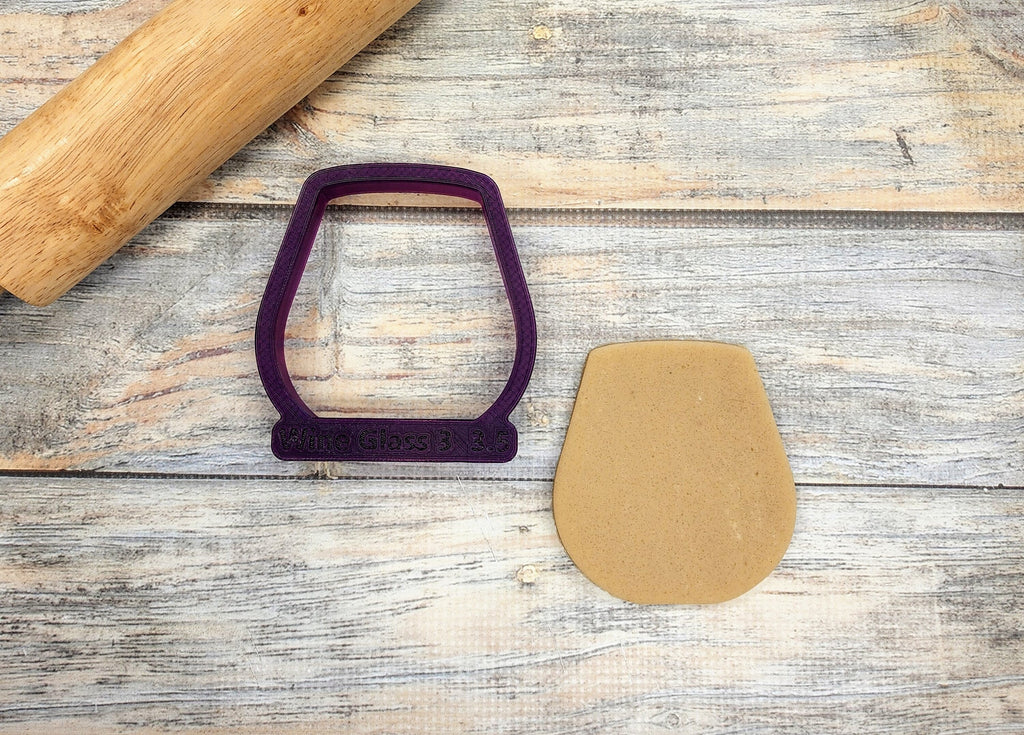 Wine Glass #3 Cookie Cutter and Fondant Cutter and Clay Cutter