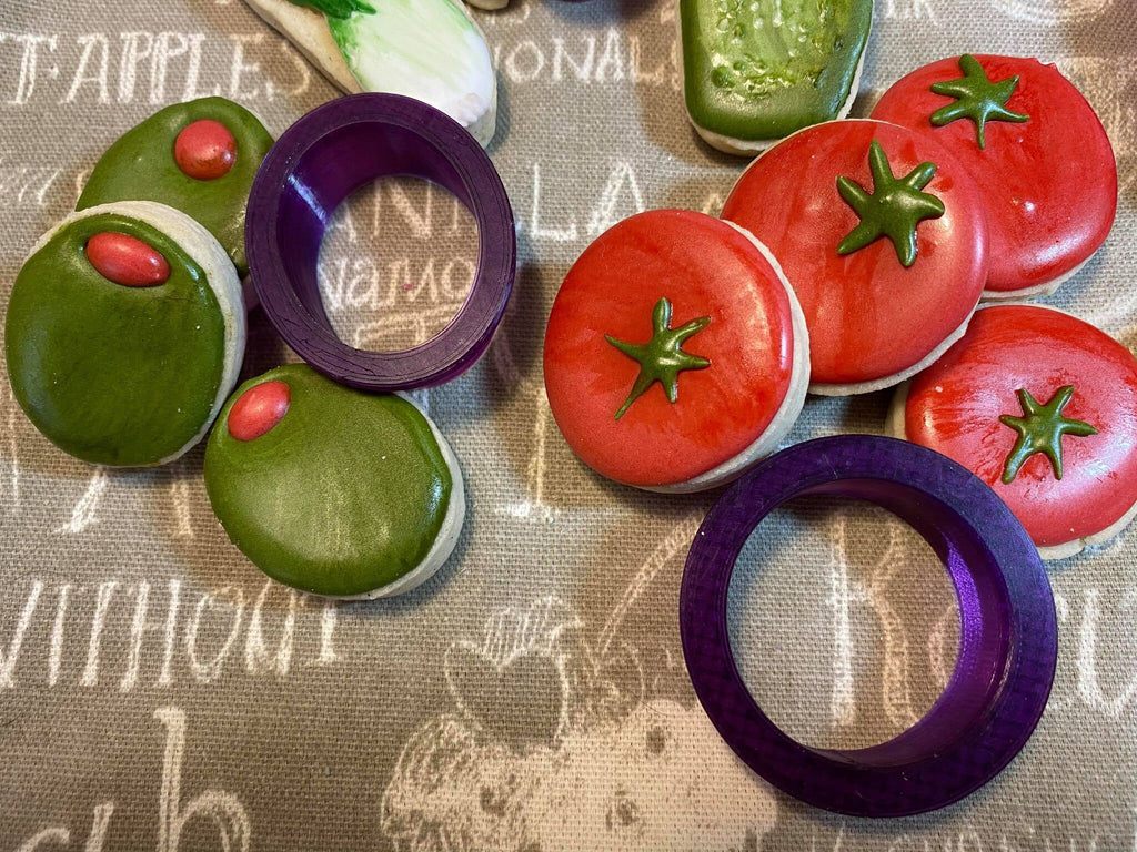 Veggie Platter Set of 9 Cookie Cutters and Fondant Cutters and Clay Cutters