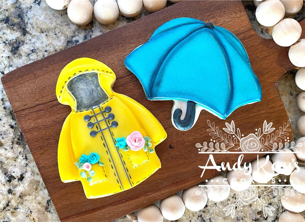 Andy Kay's Raincoat & Umbrella Cookie Cutters and Fondant Cutters and Clay Cutters