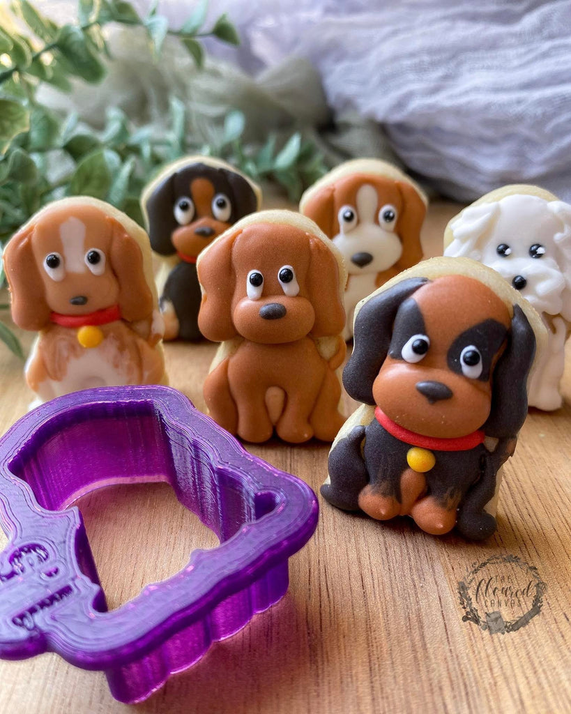 The Floured Canvas Puppy Cookie Cutter or Fondant Cutter and Clay Cutter