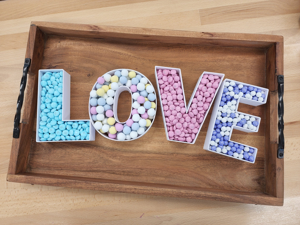 Letter and Number Forms for Candy Cookie Display Boards