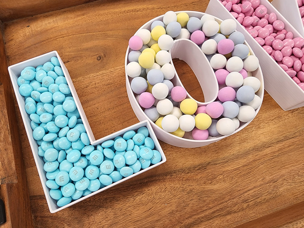 Letter and Number Forms for Candy Cookie Display Boards