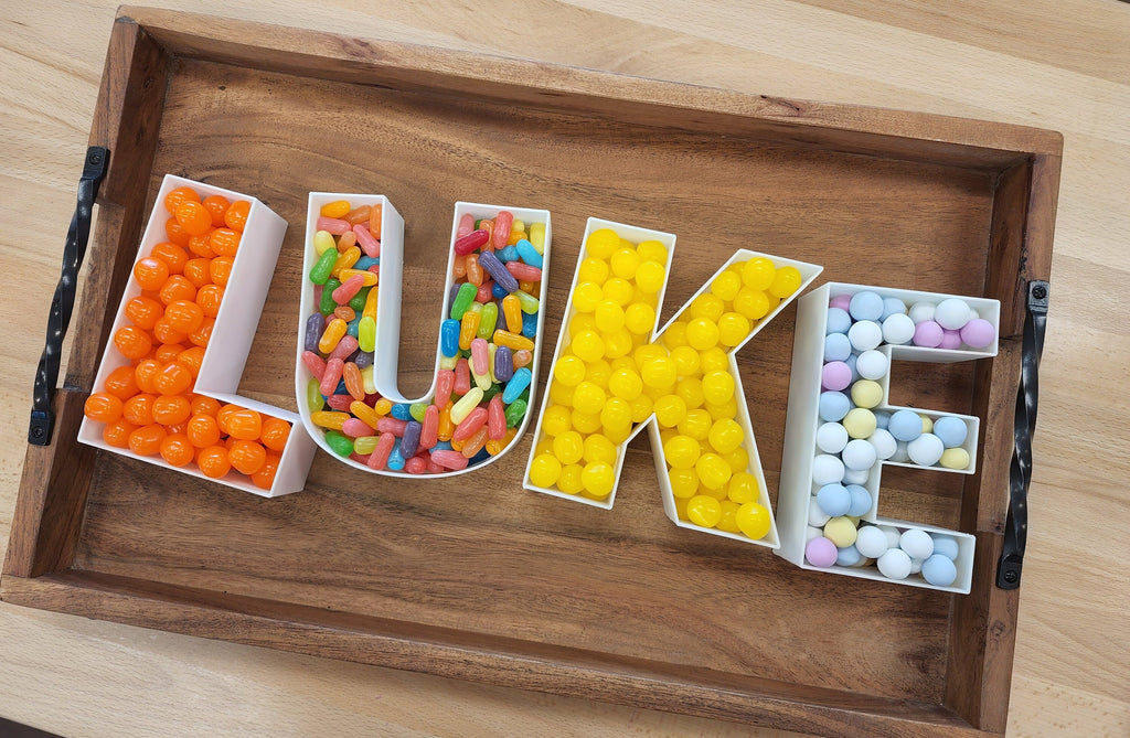 Letter and Number Forms for Candy Cookie Display Boards