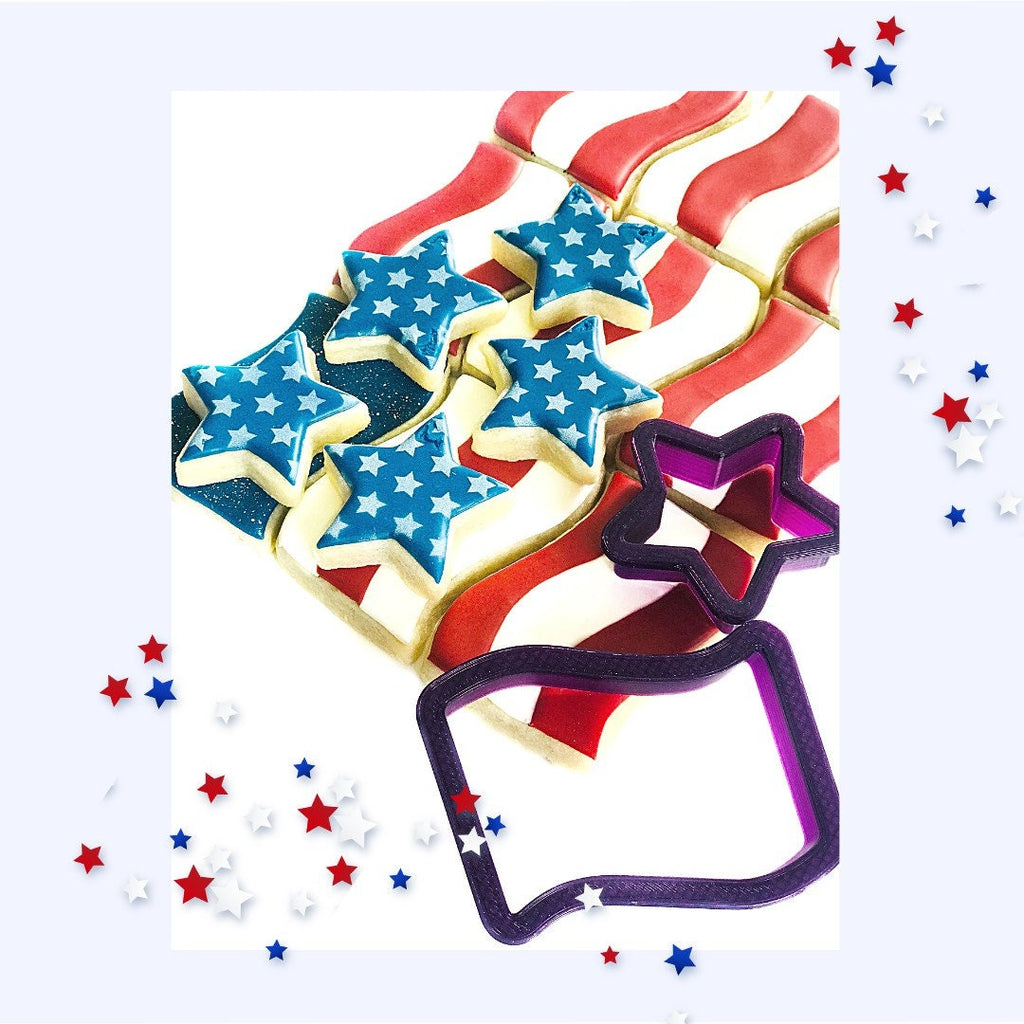 Stars & Stripes Cookie Cutter Platter Set