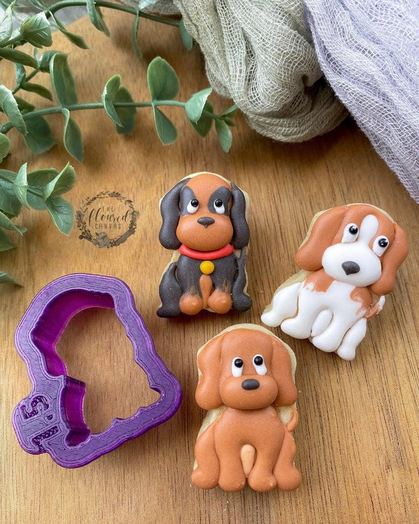 The Floured Canvas Puppy Cookie Cutter or Fondant Cutter and Clay Cutter