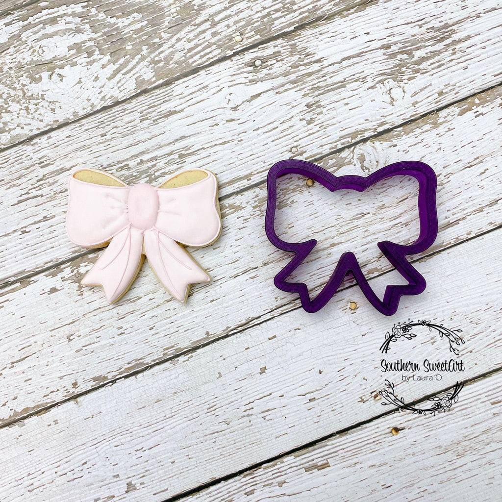 Girly Bow or Hair Bow or Gift Bow Cookie Cutter and Fondant Cutter and Clay Cutter