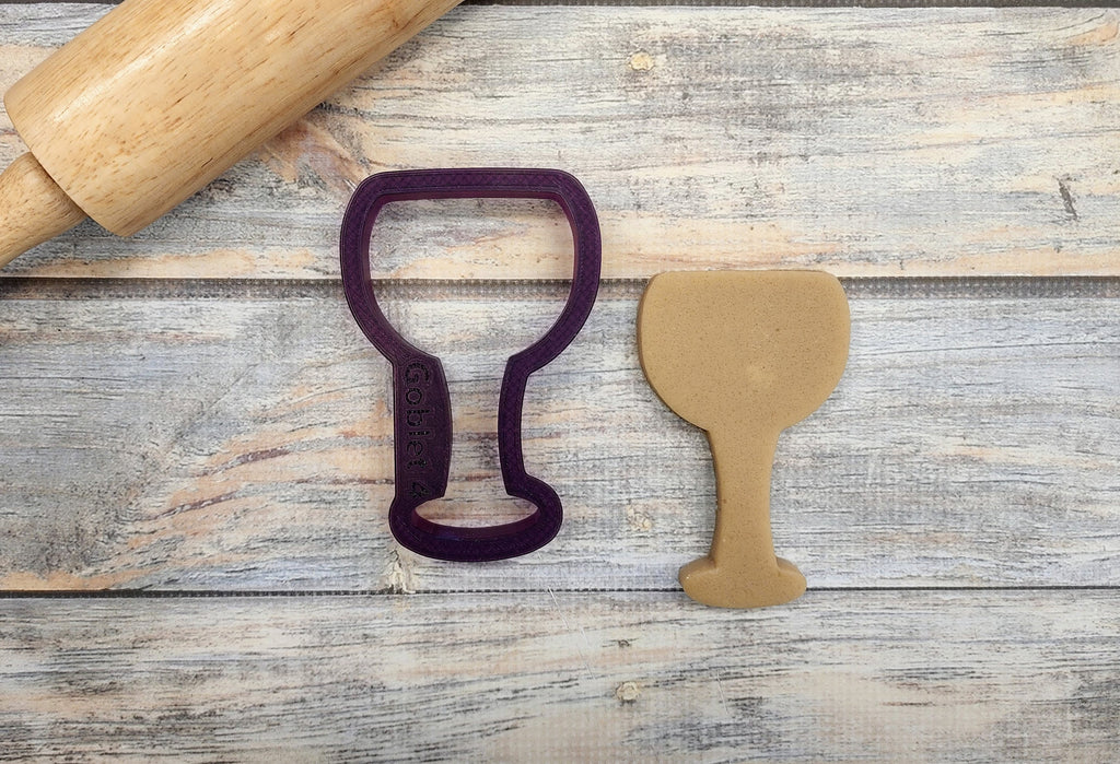 Wine Goblet or Glass Cookie Cutter and Fondant Cutter and Clay Cutter