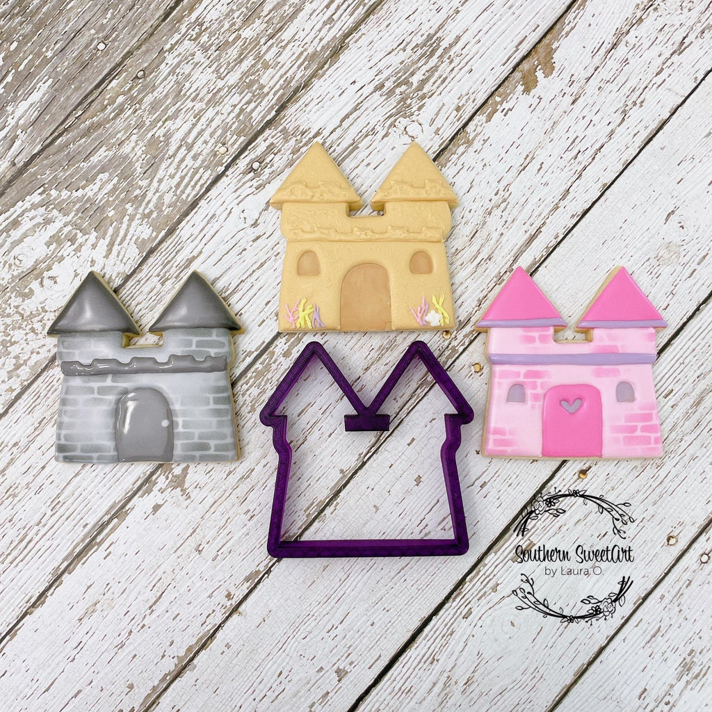 Castle or Sand Castle Cookie Cutter and Fondant Cutter and Clay Cutter