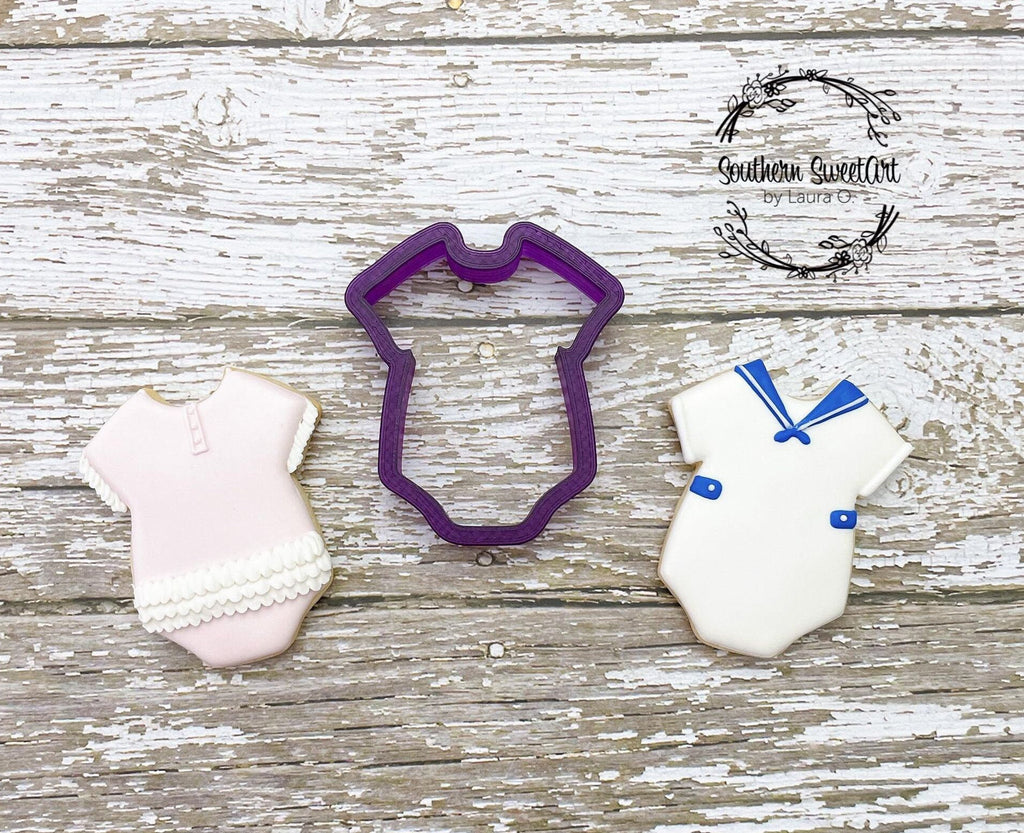 Baby Onesie or Baby Bunting Cookie Cutter and Fondant Cutter and Clay Cutter