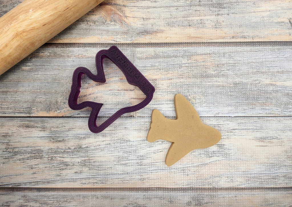 Airplane #4 Cookie Cutter and Fondant Cutter